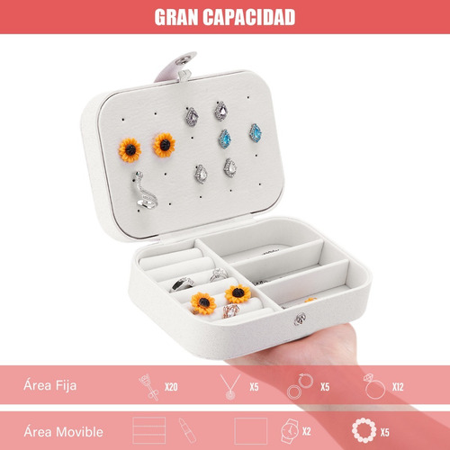 Imagen 2 de 7 de Joyero Organizador Cuadro Aretes Ringsl Ideal Para Viajes