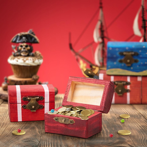 Nuevo Caja De Madera Shore Pequeña Con Tapa Abatible (pack