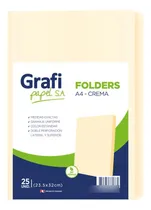 Comprar Carpeta Manila A4 Pqt X 25 Unds Color Crema Marca Grafipapel