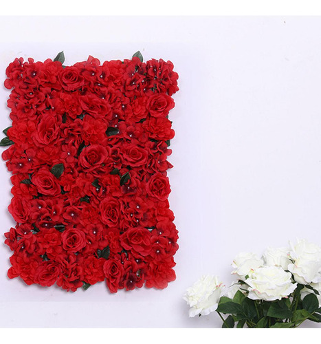 7 Piezas Simulan Paneles De Flores De Seda Vívidos Adornos