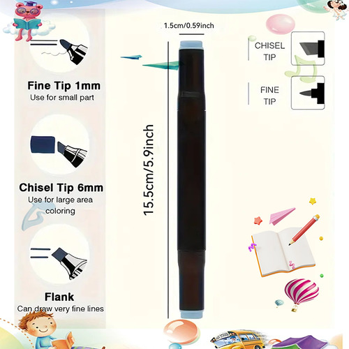 168-color Marker Set + 4 Coloring Books + 4 Watercolor Pads