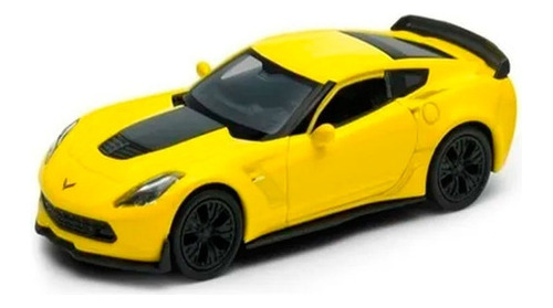 Welly 1:34 2017 Chevrolet Corvette Z06 Amarillo 43752cw E. 