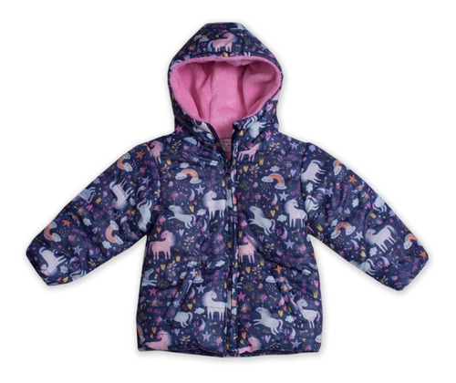 Campera Nena Abrigo Corderito Unicornio Anchus Regalosdemama