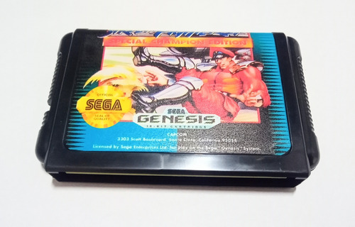 Cartucho Juego Street Fighter 2 Sega Genesis 16 Bits