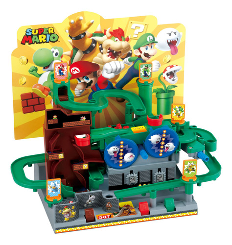 Super Mario Aventura Métrica Juego De Mesa Con Figuras Colec