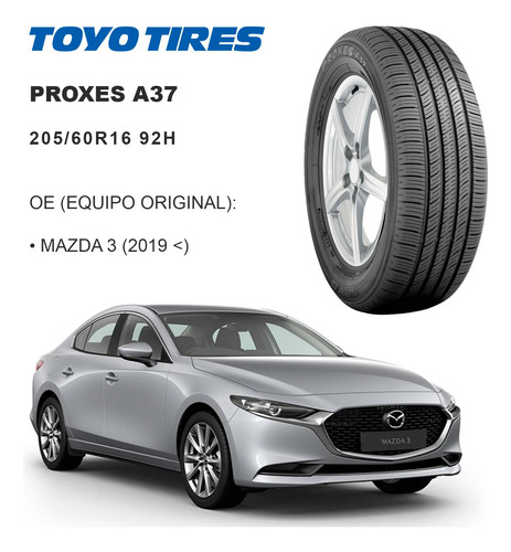 2 Llantas 205/60r16 Toyo Proxes A37 92h Oe Msi H