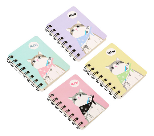 Mini Cuaderno De Dibujos Animados Portátil, Cuaderno De Bols
