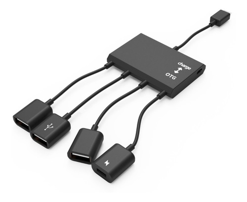 Micro Usb A Otg 3 Usb Adaptador Hub Cable Alimentación Ca