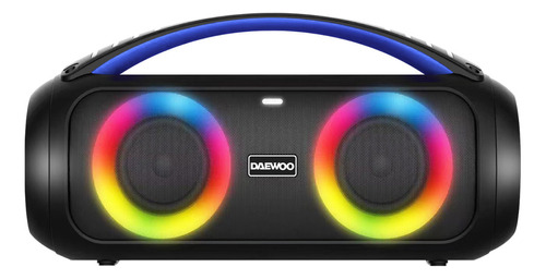 Bocina Bluetooth 3x2 Pulgadas Con Subwoofer Daewoo Beatbox Color Negro