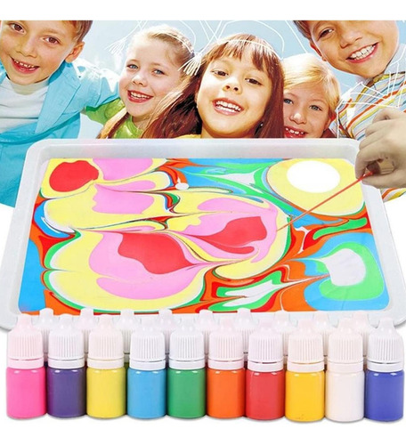Kit De Arte De Pintura Marmoleada Kits De Pintura De Mármol