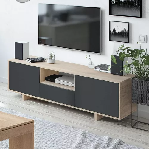 Mueble Tv Modular Rack Nordico Moderno Mesa Tv Zaira