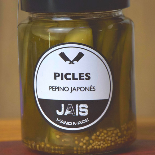 Picles De Pepino Japonês - Jais Handmade - 500g