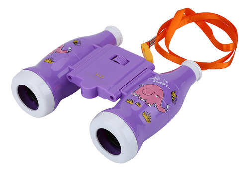 Binoculares 6 Veces Con Cordón Educativo Para Niños (morado)