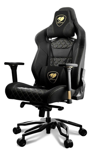 Cadeira de escritório Cougar Armor Titan Pro gamer ergonômica  preta e royal com estofado de couro sintético y suede