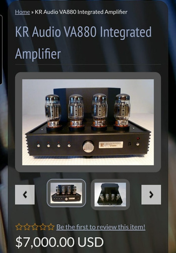 Amplificador A Tubos Kr Audio Va880. (audicion Disponible)