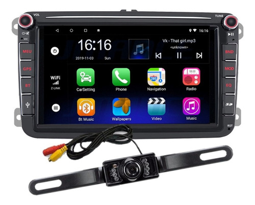 Estereo Android Vw Jetta Mk6 Bora Vento + Camara Portaplaca