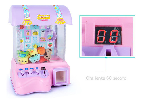 Máquina De Garra De Arcade Electrónica Juego Rosado
