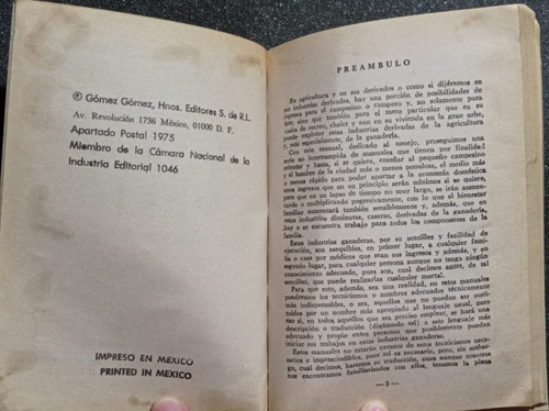 La Cría De Conejos: Reproducción, Alimentación, Engorde (Usado)