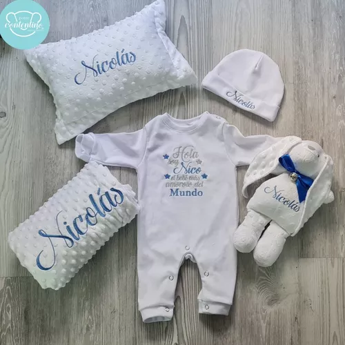 Set Regalo Bebé Almohadón Personalizado