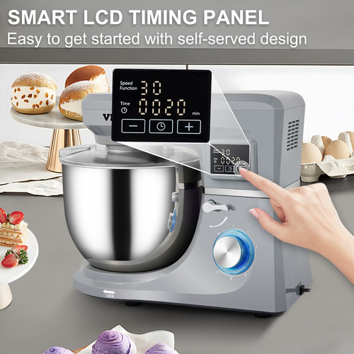 Vevor Batidora Multifuncional De Pedestal 660w 7l 5en1 Lcd