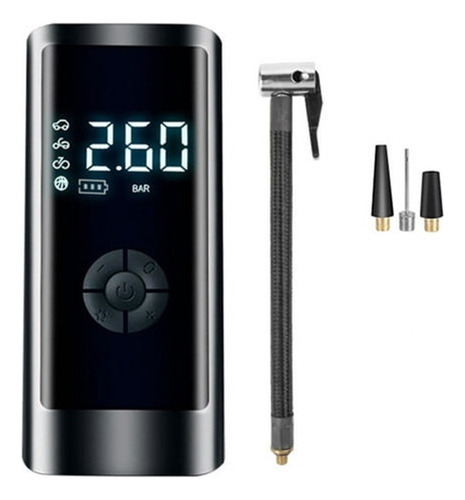 Compresor De Ar Portatil Carro Bicicleta Bola Pump Led