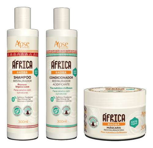 Kit Apse Cosmeticos África Baobá