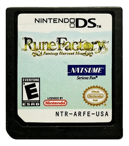 Rune Factory: A Fantasy Harvest Moon Nds - Nintendo Ds & 3ds (Usado)