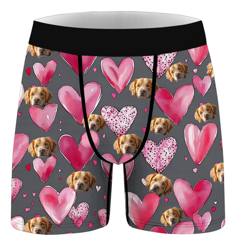 Cómodos Bóxers Estampados Para Hombre, Cierre Cómodo Y Trans
