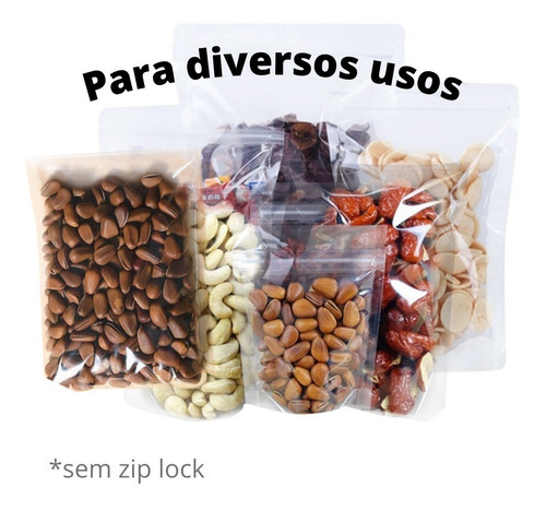 Saco Plástico Descartável Pe Embalagem Reforçada 1kg Full Tamanho 18x20