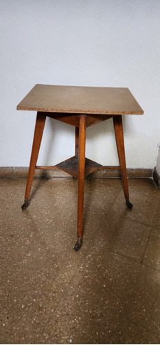 Mesa Vintage De Madera 4 Patas