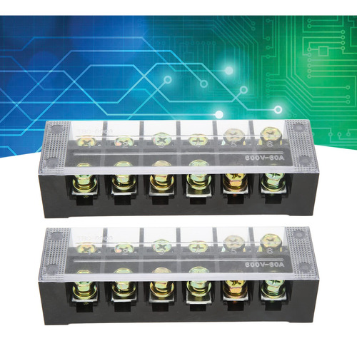 Bloque De Tira De Terminales 600v 60a 6 Posiciones