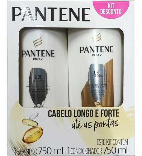 Shampoo E Condicionador Pantene Em Garrafa De 750ml Pacotes