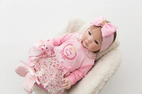 Bebê Reborn Menina Original 100% Silicone