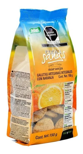 Santiveri, Galletas Cookisanas Sabor Naranja 150 Gr