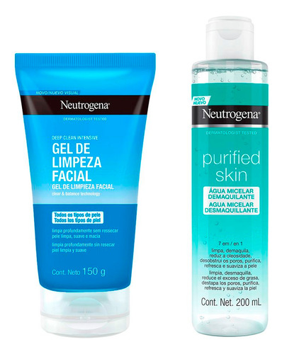 Neutrogena Limpiador Gel Deep Clean + Agua Micelar