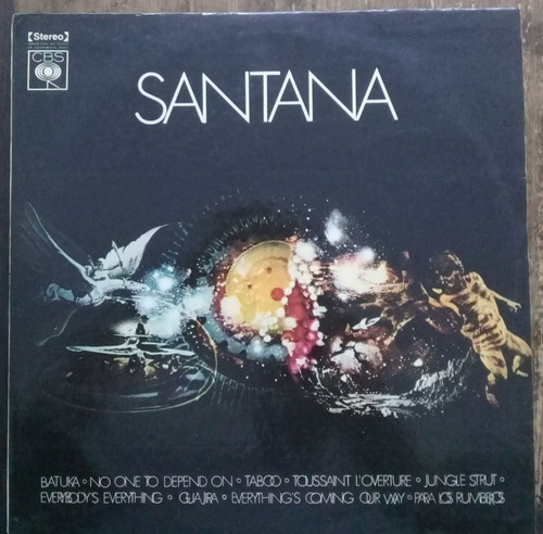Lp Vinil (vg/+ Santana Santana 1a Ed Br 1971 Capa Dura (vg/+