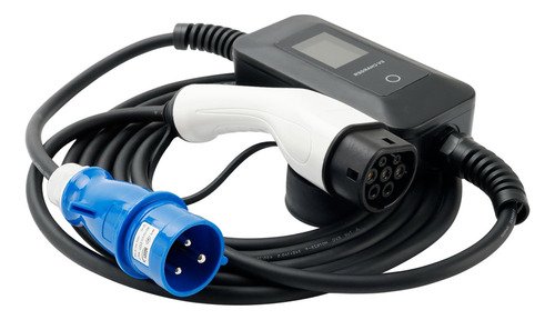 Cargador Cee De 3 Pines Tipo 2 Ev, Ajustable, 32 A, Digital,