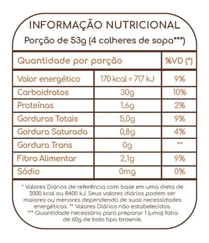 Imagem 5 de 8 de Mix Para Bolo Tipo Brownie Zaya Sem Glúten 576 G Vegano