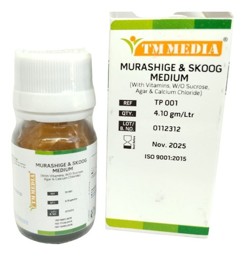 Medio Ms + Vit. 1 Lt In Vitro Planta Tm Media Invitroorquid®