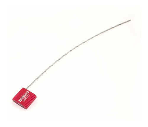 Sello Cable Acero In Repuesto Numerado Codigo Barra Rojo