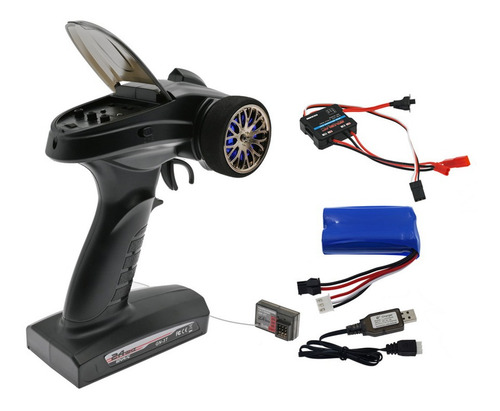 Transmisor De Coche Rc 2.4ghz 3ch Controlador Y Receptor