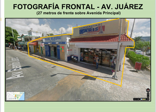 Terreno En Esquina, Centro De Playa Del Carmen, Q. Roo