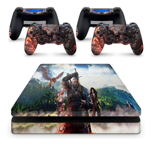 Skin Adesivo Protetor Ps4 Slim The Witcher 3: Wild Hunt B2