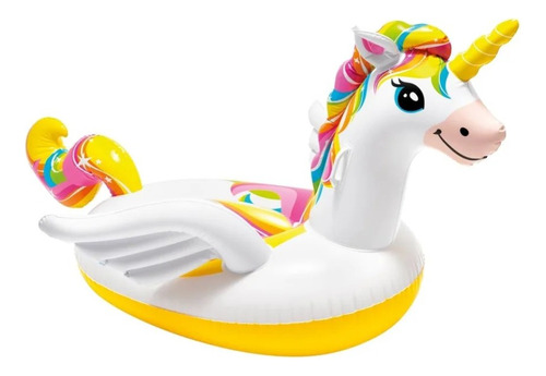 Unicornio Gigante Inflable Flotador 2.4 Mts Fiesta Piscina