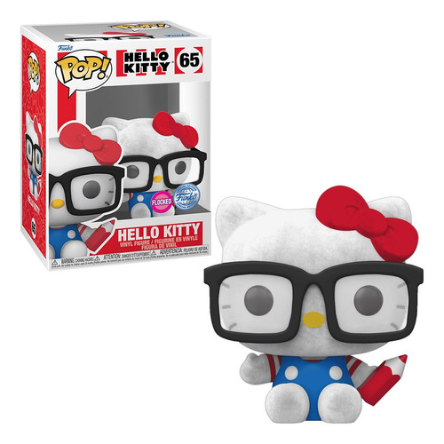 Funko Pop Hello Kitty Hello Kitty With Glasses Flocked Speci