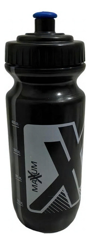 Botella Caramañola Maxxum 500cc Pico Antiderrame Bici Gym Color Negra