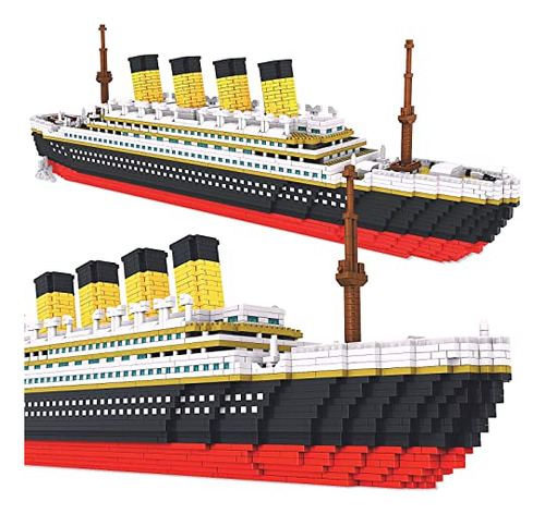 Juego De Construcción Modelo Titanic De 3800 Piezas Con Micr