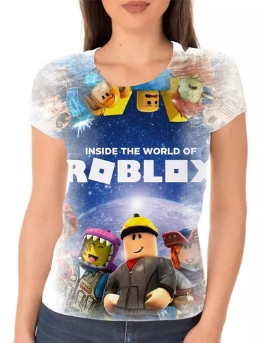 Roblox Jogo Camisetas Blusas Feminino