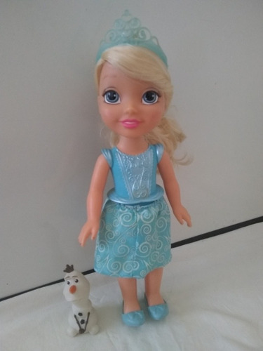 Muñeca Elsa Original Mini Frozen Disney Usada (Usado)