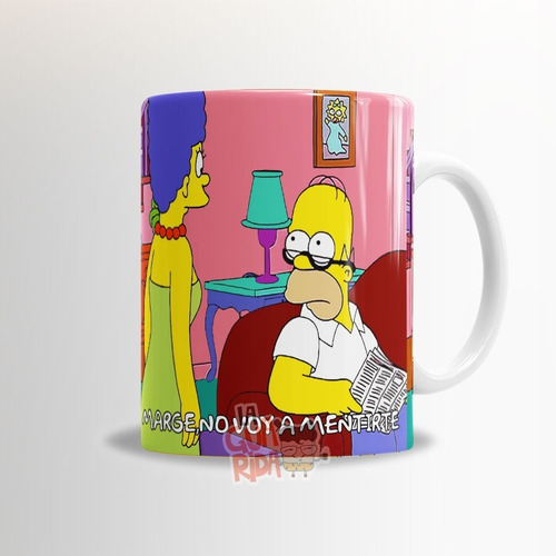 Taza De Cerámica Simpsons - Marge No Voy A Mentirte Homero